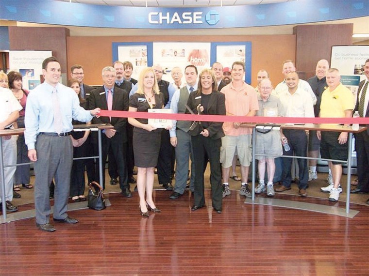 Chase Bank ribbon cutting